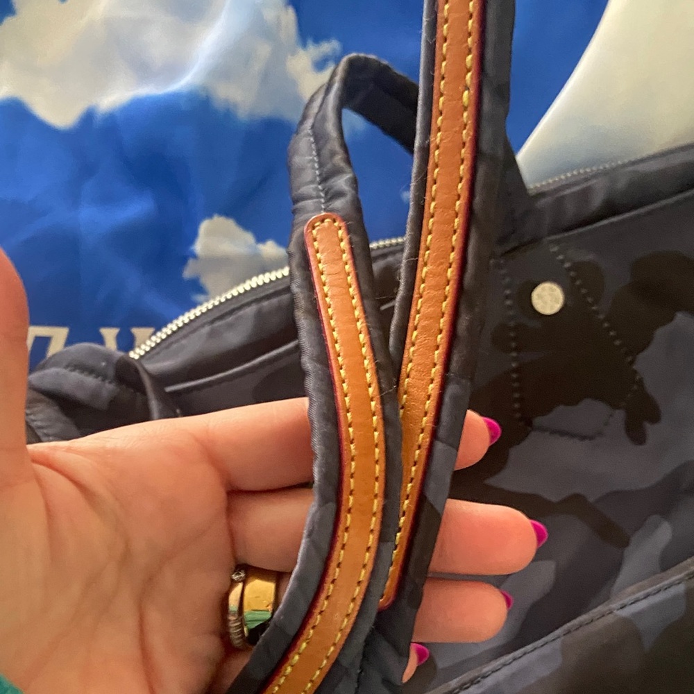 MZ Wallace soho Navy Camouflage Tote - Picture 3 of 11